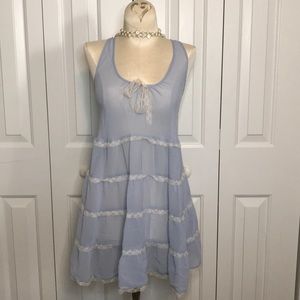 Beautiful soft powder blue baby doll nightie.